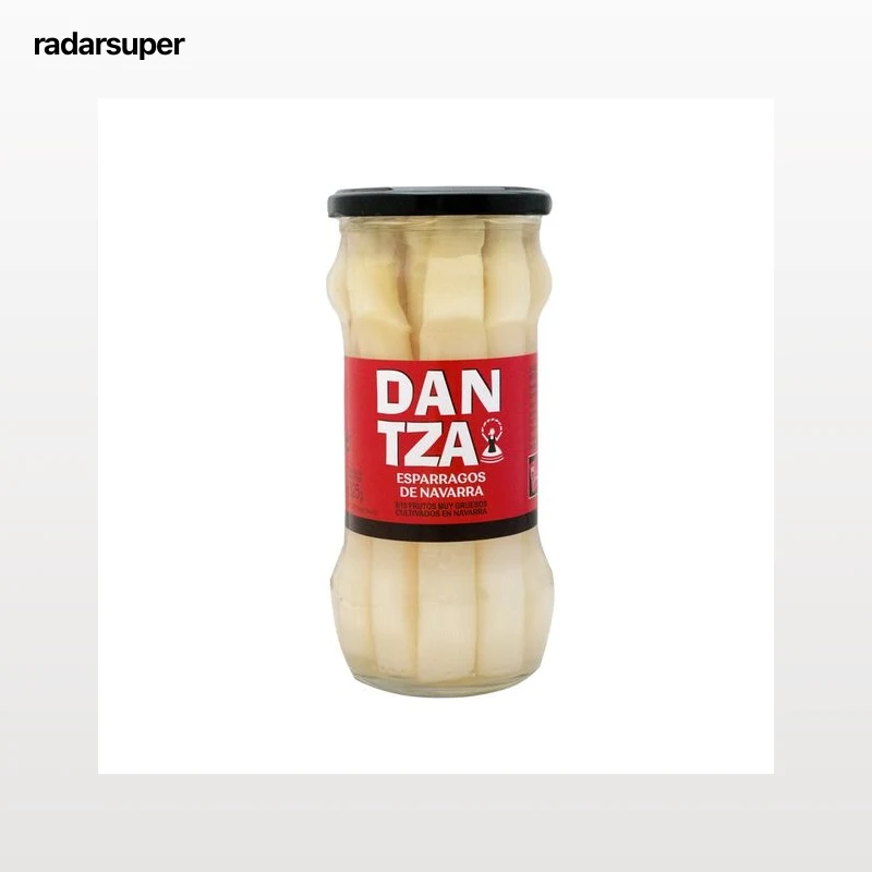 DANTZA Espárragos blancos de Navarra 8/10 piezas frasco de 325 g.
