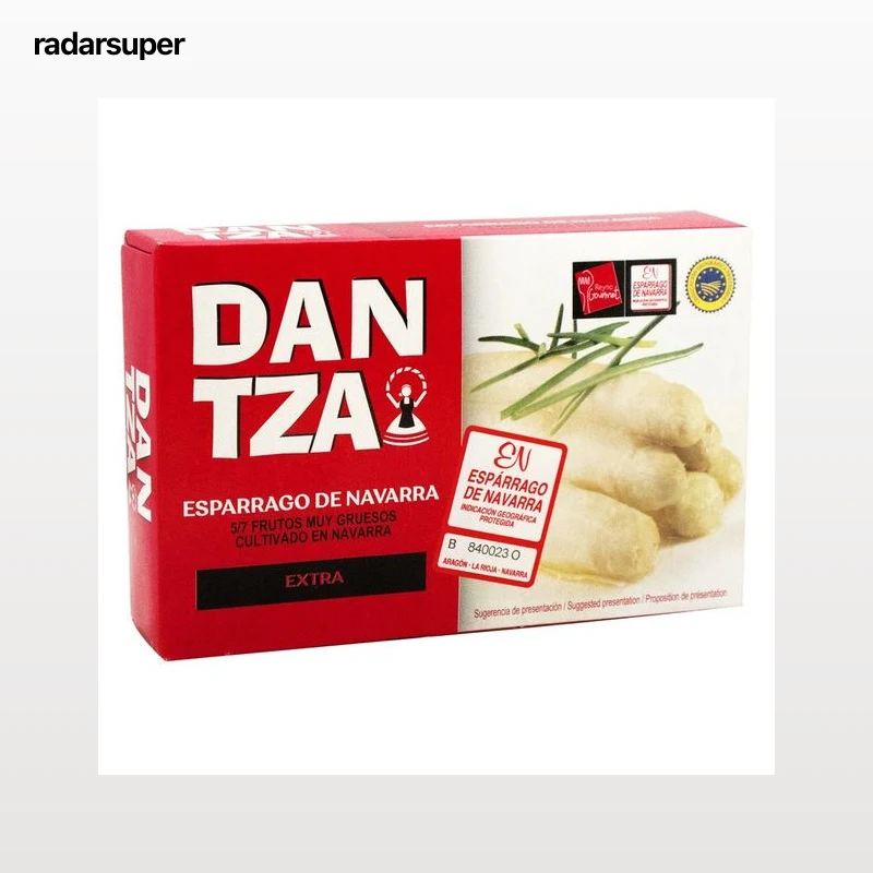 DANTZA Espárragos de Navarra en lata  5/7 piezas 220 g.