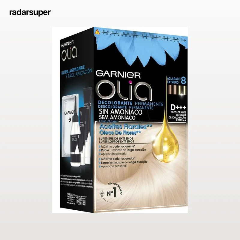 Decolorante permanente Olia nº 8 sin amoniaco y aceites Florales