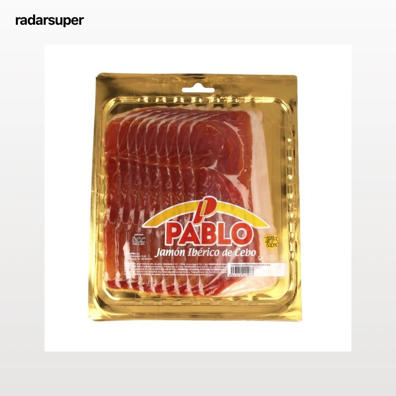 DEHESA DE BARROS Jamón ibérico de cebo (50% raza ibéerica) cortado en lonchas DEHESA DE BARROS 150 g.