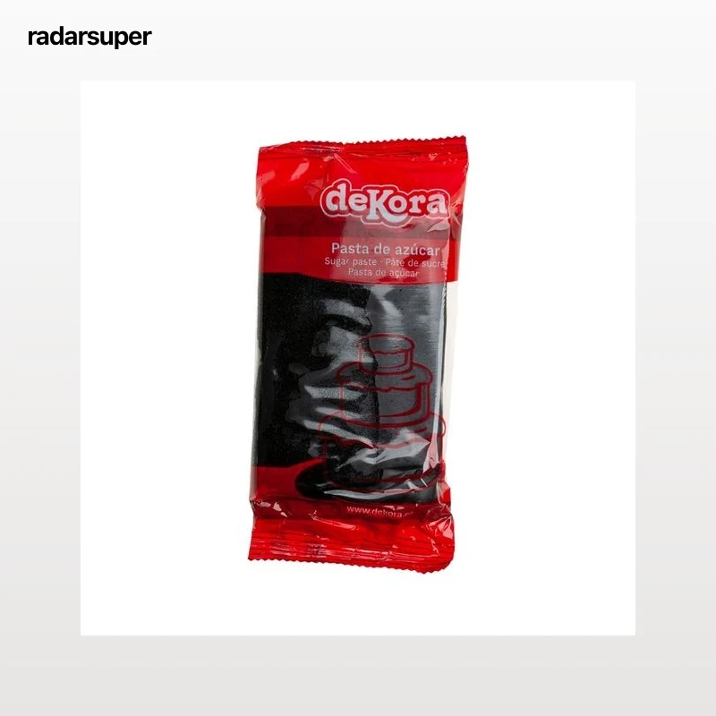 DEKORA Pasta de azúcar negro 250 g.