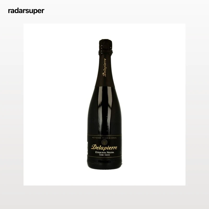 DELAPIERRE ETIQUETA NEGRA Cava semiseco botella de 75 cl.