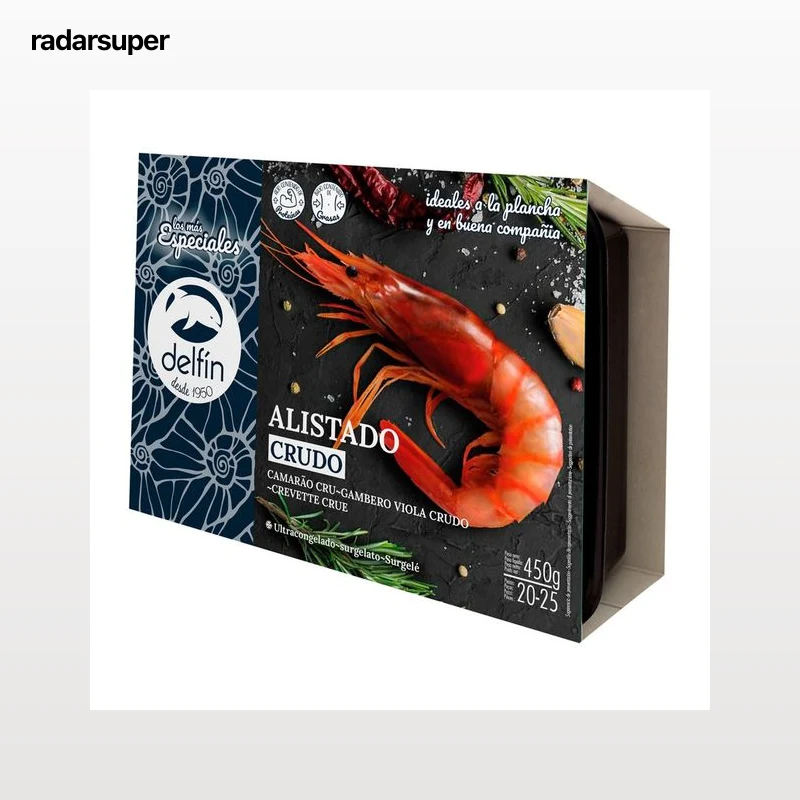 DELFÍN Alistado (20 / 25) crudo, congelado 450 g.