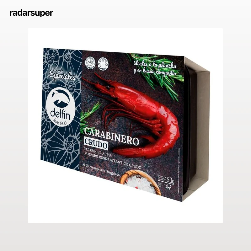 DELFÍN Carabinero (4 / 6) crudo del atlántico 450 g.