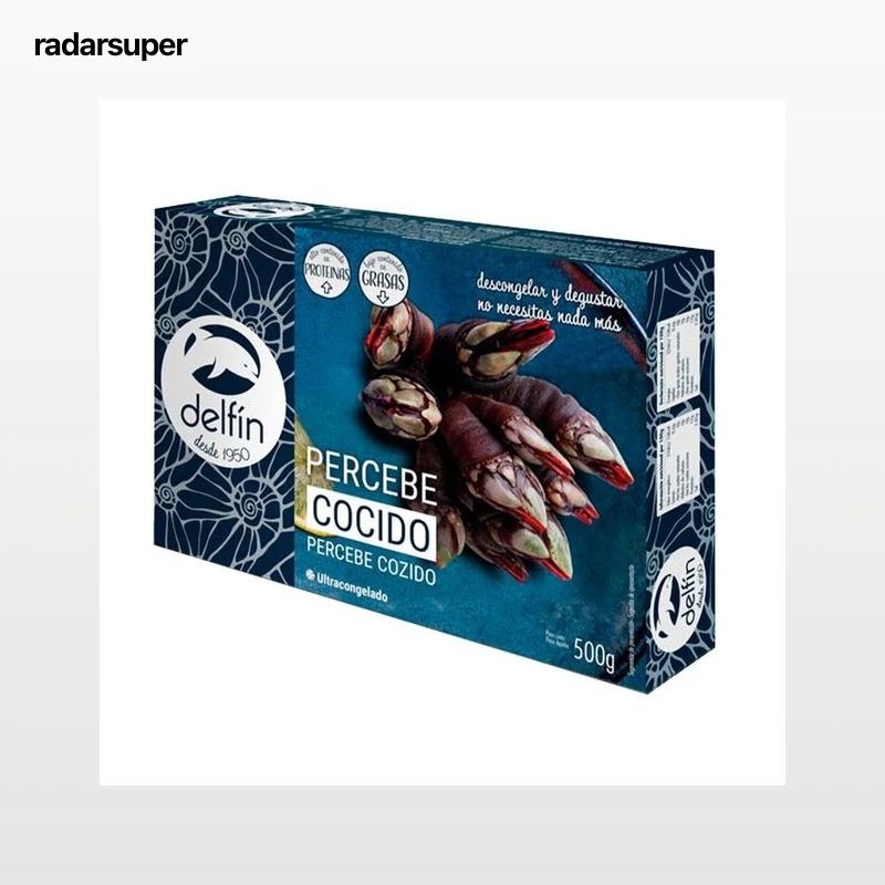DELFÍN Percebe cocido ultracongelado DELFÍN 500 g.