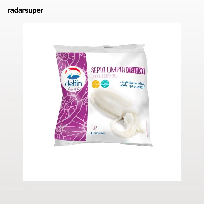 DELFÍN Sepia (choco) limpia, cruda y ultracongelada DELFÍN 400 g.