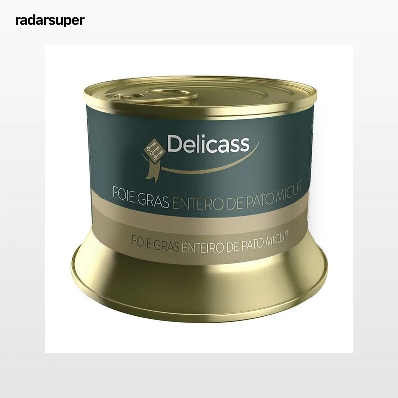 DELICASS Foie gras entero de pato mi-cuit lata 130 g.