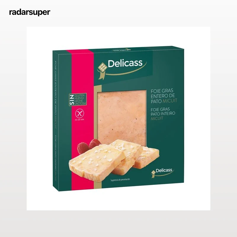 DELICASS Foie gras de pato entero "Micuit" 80 g.