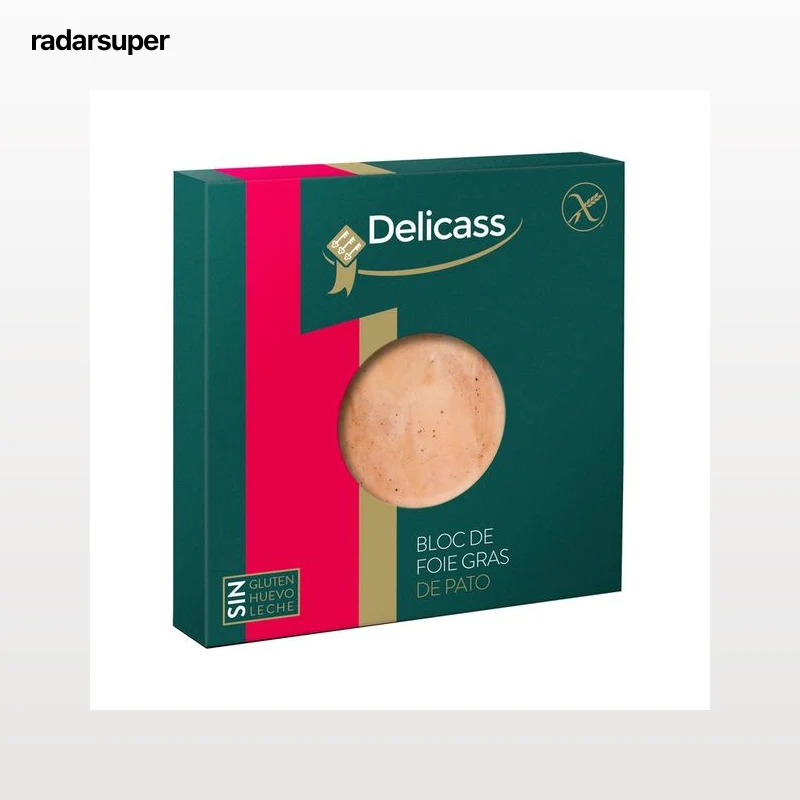 DELICASS Medallón de foie gras de pato, elaborado sin gluten 40 g.