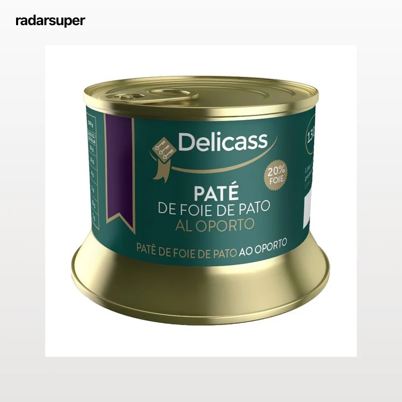 DELICASS Paté de foie de pato al Oporto lata 130 g.