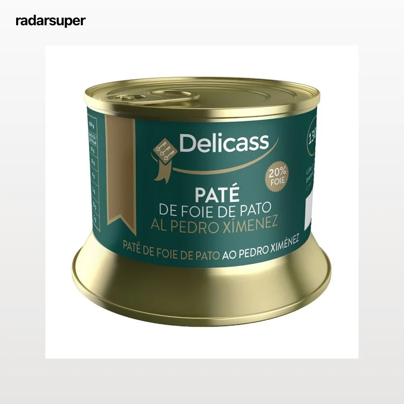 DELICASS Paté de foie de pato al Pedro Xímenez lata 130 g.