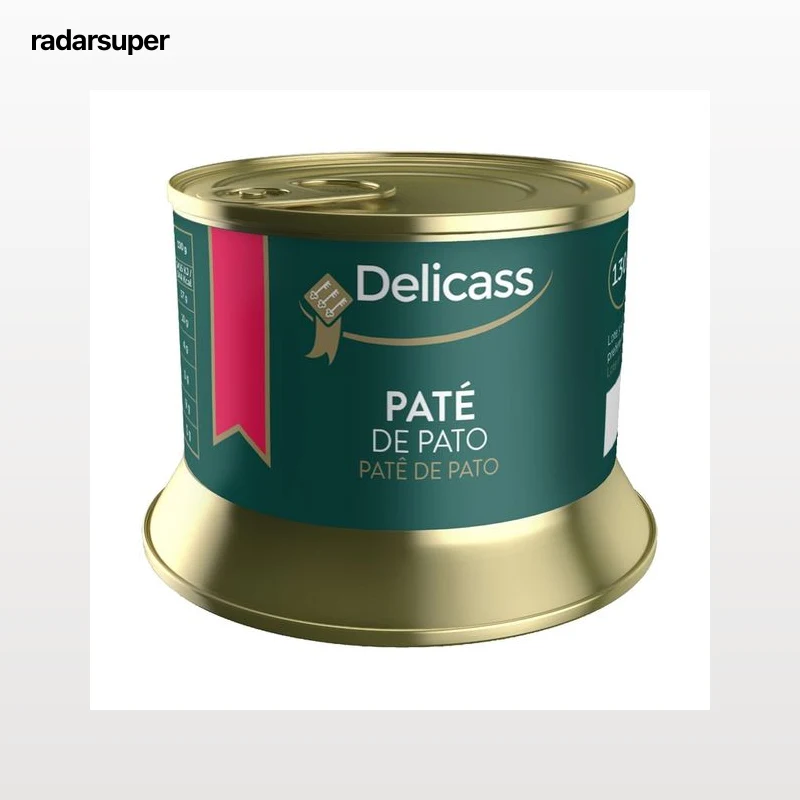DELICASS Paté de pato lata 130 g.