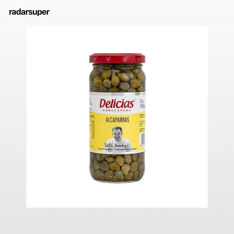 DELICIAS Alcaparras frasco de 140 g.
