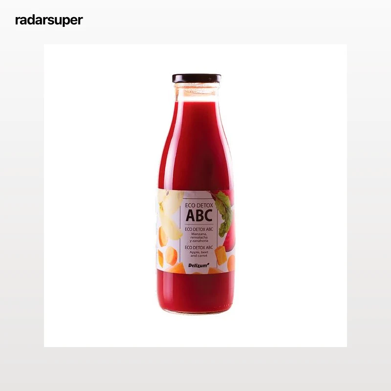 DELIZUM Eco detox abc Zumo de manzana, remolacha y zanahoria ecológicas 750 ml.