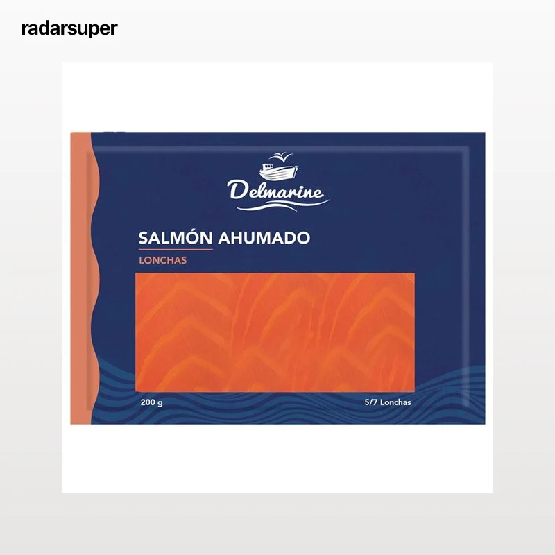 DELMARINE Salmon ahumado en 5/7 lonchas 200 g.
