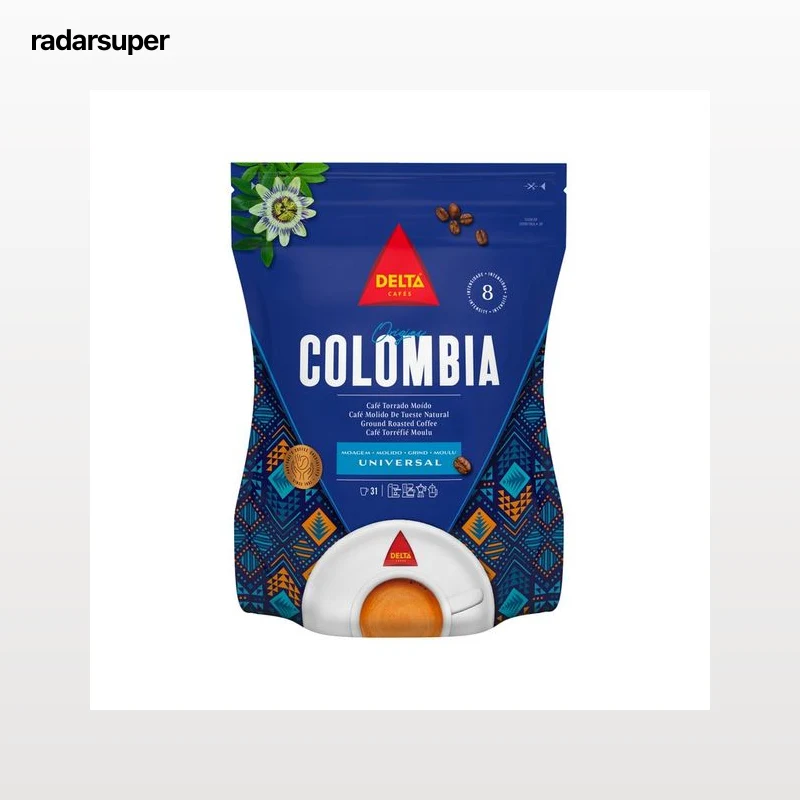 DELTA Café molido de tueste natural, origen Colombia 220 g.