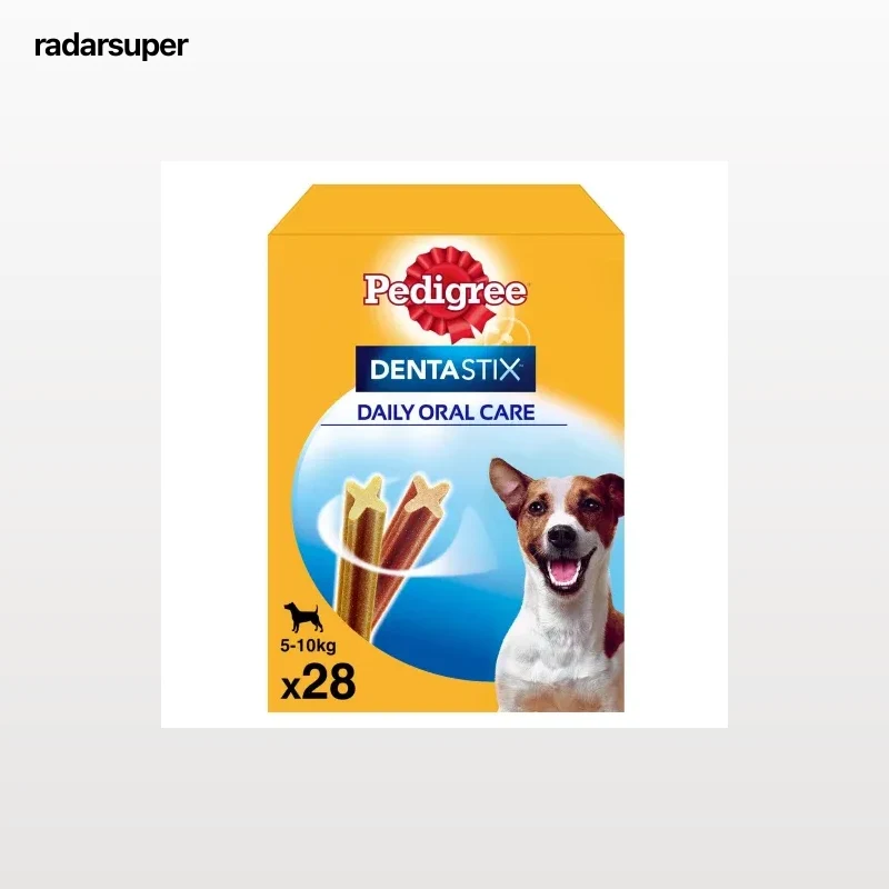 Dentastix de uso diario para la limpieza dental de perros pequeños Pedigree pack de 28 unidades