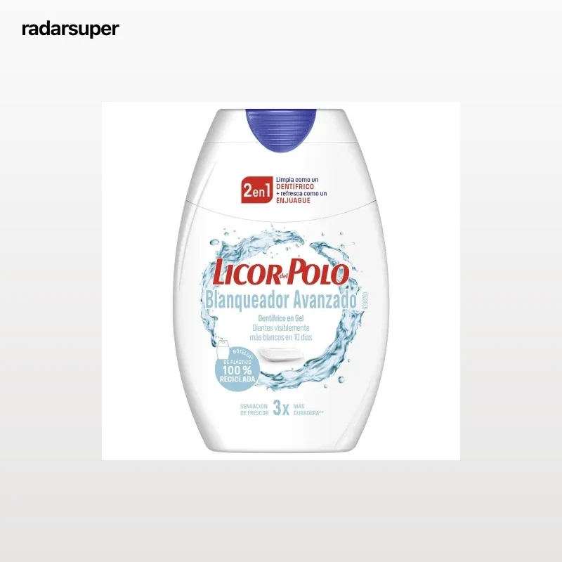 Dentífrico 2 en 1 blanqueador avanzado Licor del Polo 75 ml.