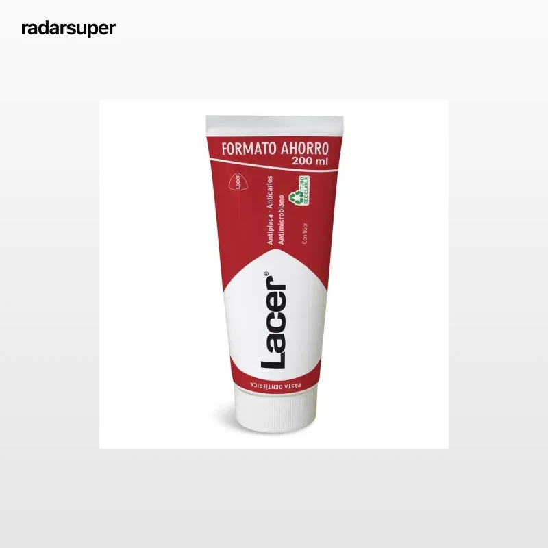 Dentífrico antiplaca y anticaries de uso diario con flúor Lacer 200 ml.