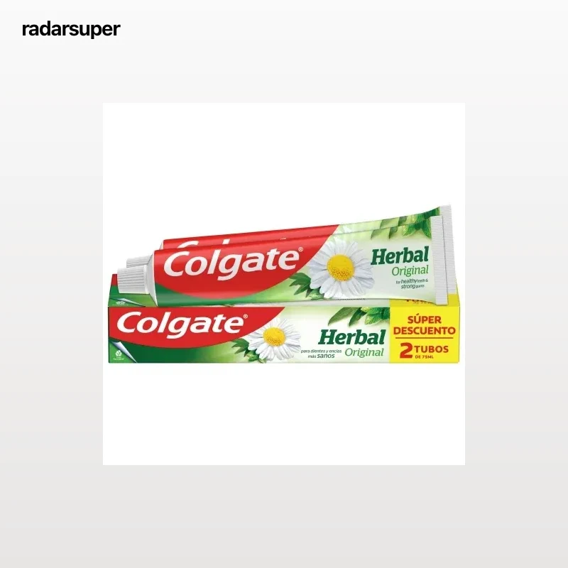 Dentífrico con extractos de plantas Herbal Colgate pack de 2 unidades de 75 ml.