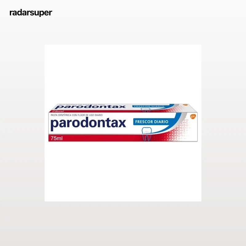 Dentífrico con flúor de uso diario frescor diario Parodontax 75 ml.