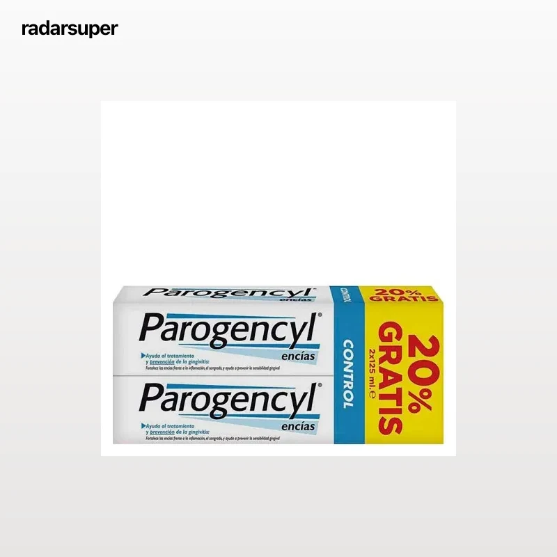 Dentífrico control Duplo Parogencyl pack de 2 unidades de 125 ml.