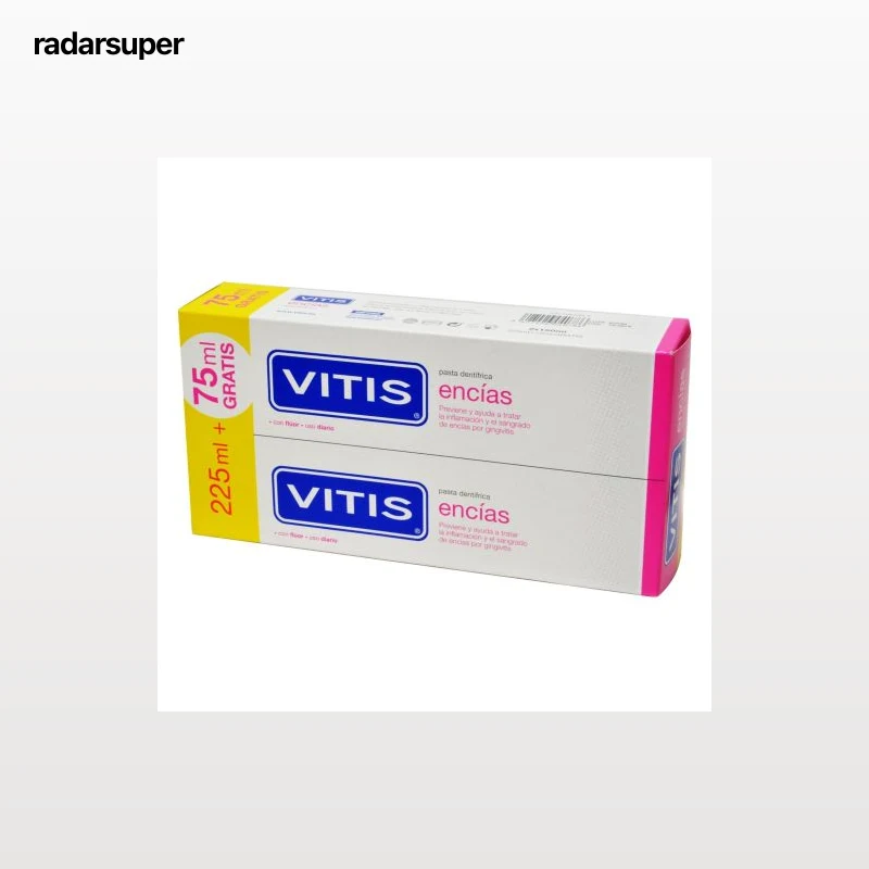 Dentífrico Encías Vitis pack de 2 unidades de 150 ml.