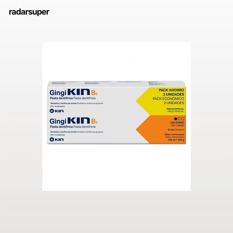 Dentífrico Gingi Kin B5 pack de 2 unidades de 125 ml.