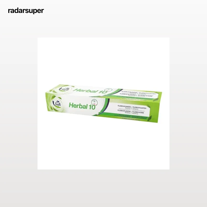 Dentífrico Herbal 10 Soft Carrefour 75 ml.