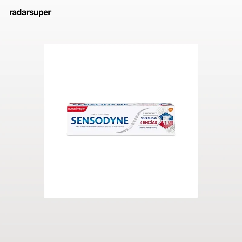 Dentífrico para dientes sensibles Sensibilidad & Encías Blanqueante Sensodyne 75 ml.