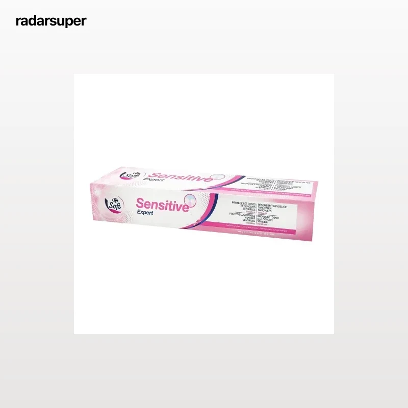 Dentífrico sensitive expert Soft Carrefour 75 ml.