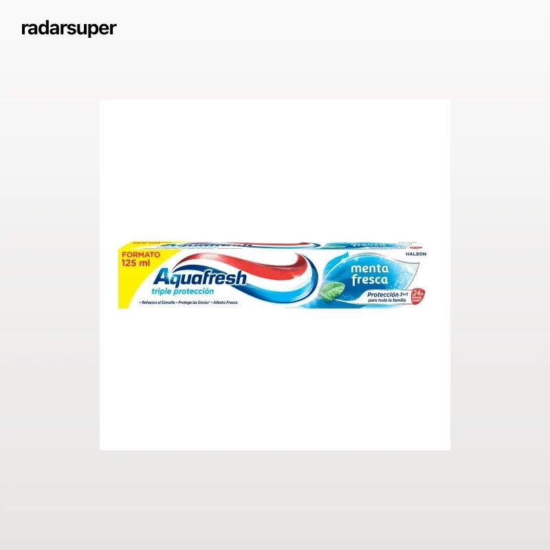 Dentífrico triple protección menta fresca Aquafresh 125 ml.