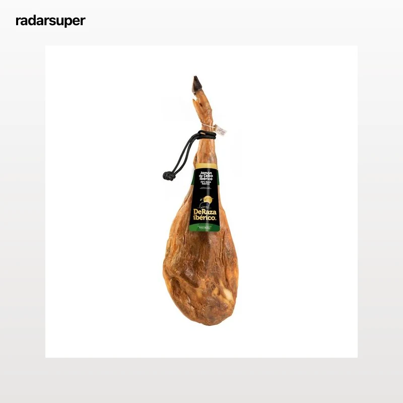 DERAZA Jamón de cebo ibérico (50% raza ibérica) DERAZA Ibérico pieza de 7.5 a 8 kilos (peso aproximado).