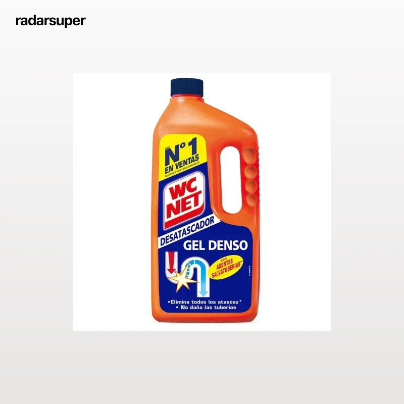 Desatascador gel para tuberías bloqueadas Wc Net 1 l.