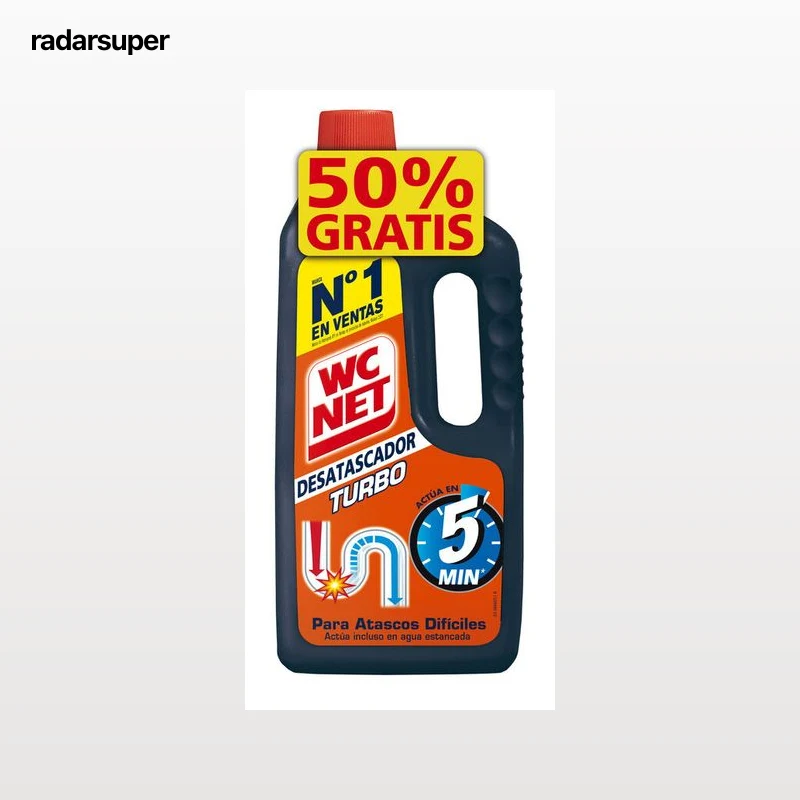 Desatascador líquido WC Net 500+500ml turbo