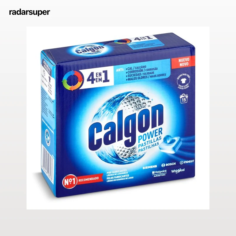 Descalcificador de lavadora en pastillas Calgon 15 unidades