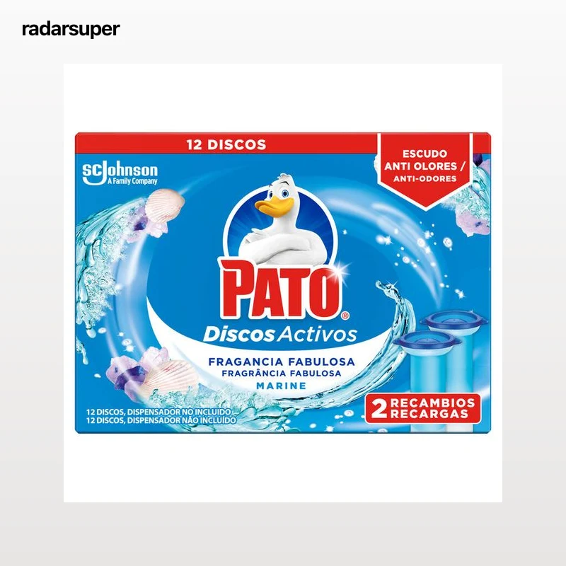 Desinfectante discos activos Pato recambio 2 unidades Marine