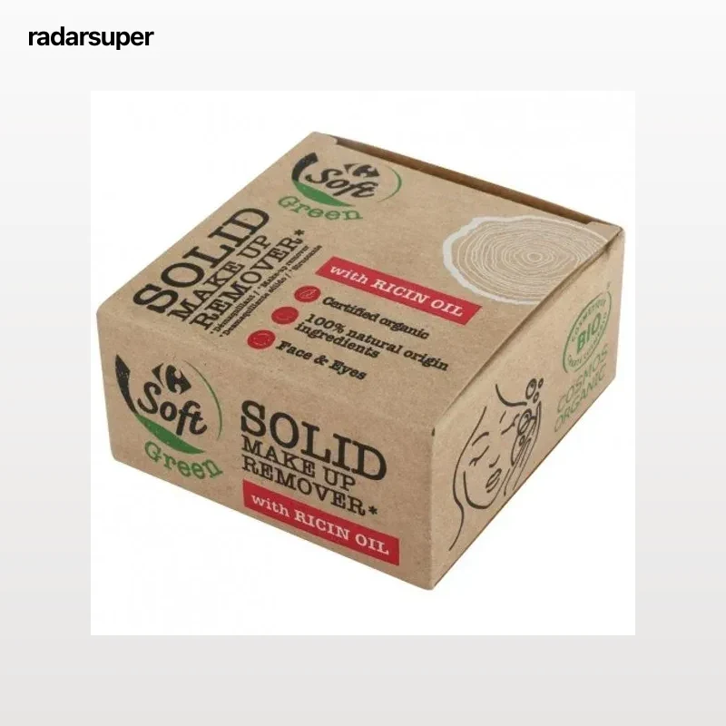 Desmaquillante sólido con aceite de ricino ecológico Carrefour Soft 40 g.
