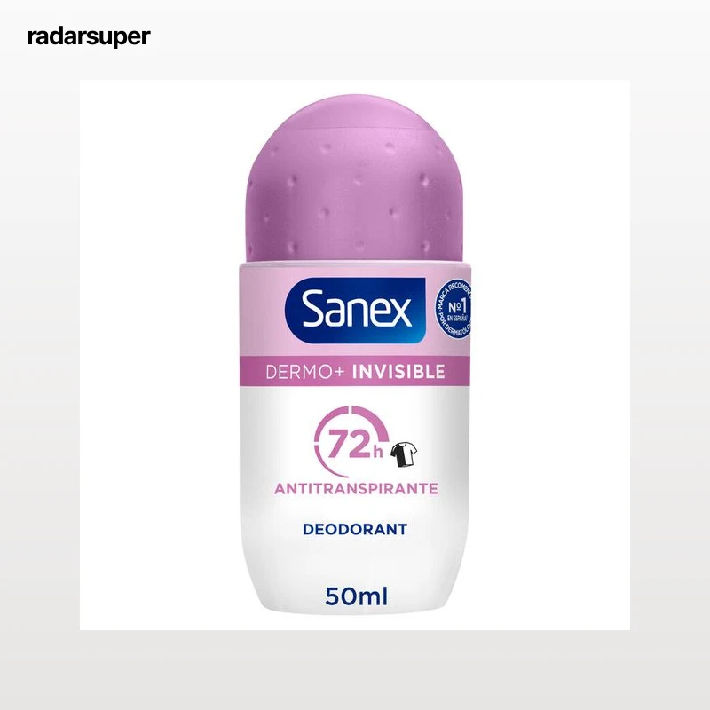 Desodorante Antitranspirante Roll-On Sanex Dermo+ Invisible 72-Horas