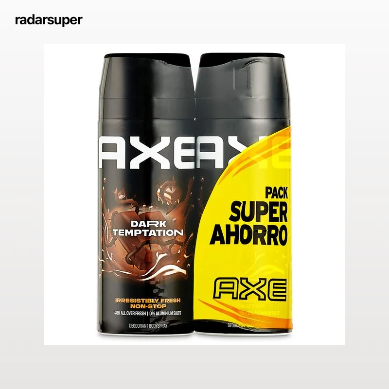 Desodorante dark temptation pack 2 Axe 300 ml