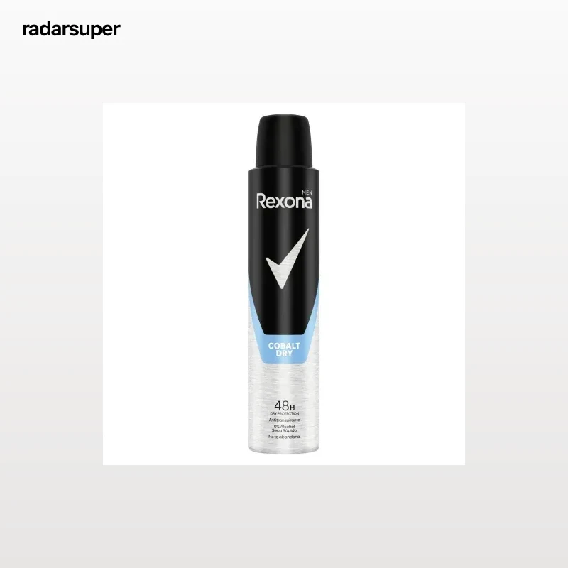 Desodorante en spray antitranspirante cobalt dry Men Rexona 200 ml.