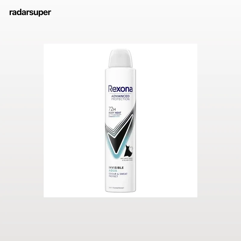Desodorante en spray antitranspirante invisible aqua Rexona 200 ml.