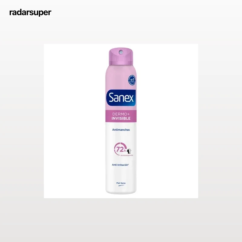 Desodorante en spray dermo invisible Sanex 200 ml.