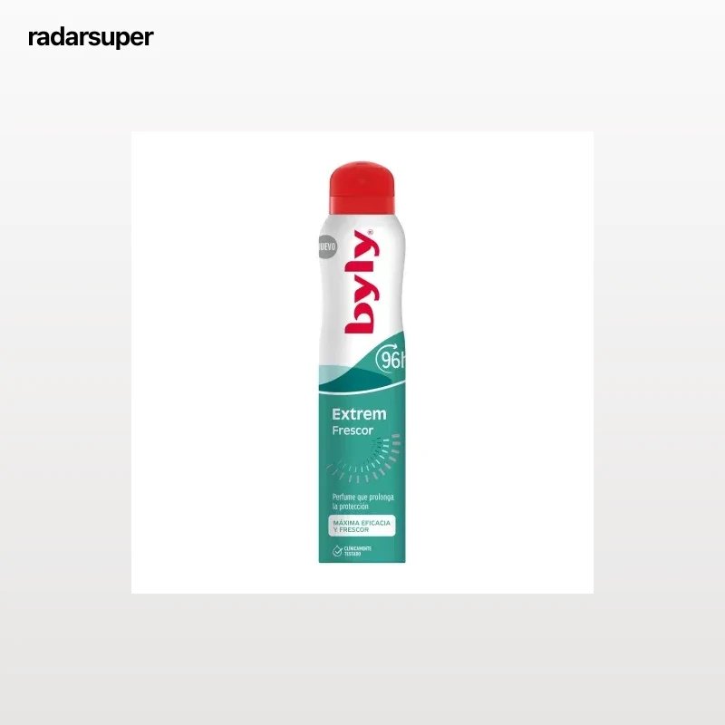 Desodorante en spray Extrem Frescor 96h Byly 200 ml.
