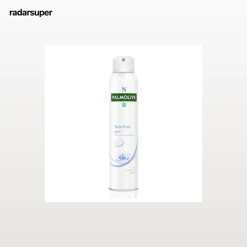 Desodorante en spray tacto puro 24h anti manchas blancas NB Palmolive 200 ml.