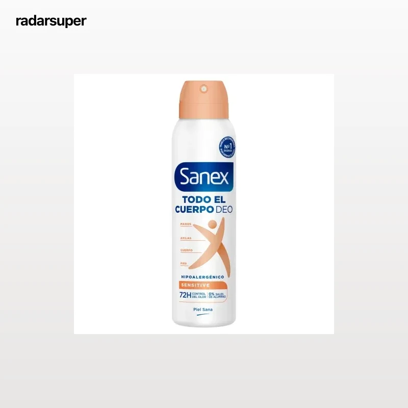 Desodorante en spray todo el cuerpo Sanex 150 ml.