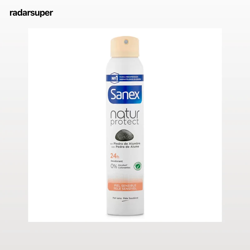 Desodorante natur protect pieles sensibles Sanex 200 ml