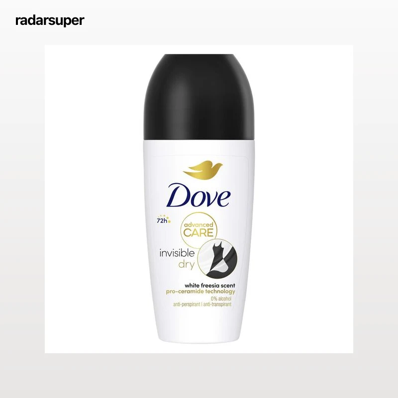 Desodorante en roll-on 0% Dove 50ml Invisible