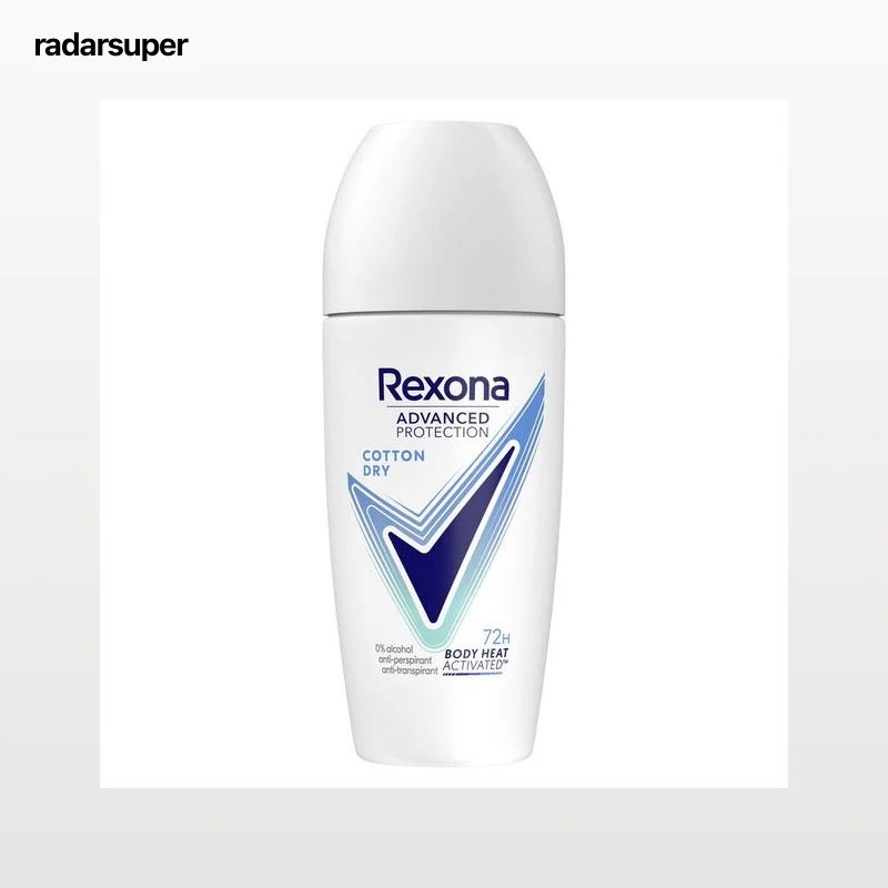 Desodorante en Roll-On 72h Rexona 50ml Cotton Dry
