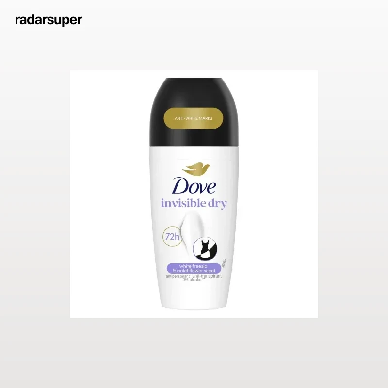 Desodorante roll-on antitranspirante invisible dry Dove 50 ml.